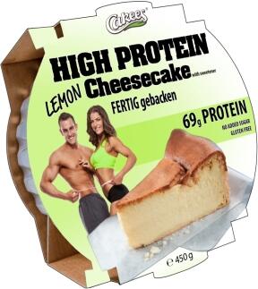 High Protein Quarkkuchen Zitrone - 450g - glutenfrei - aromaverpackt